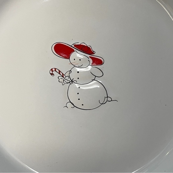 Snowman Dessert Plates - Set of 4 - Picture 2 of 6